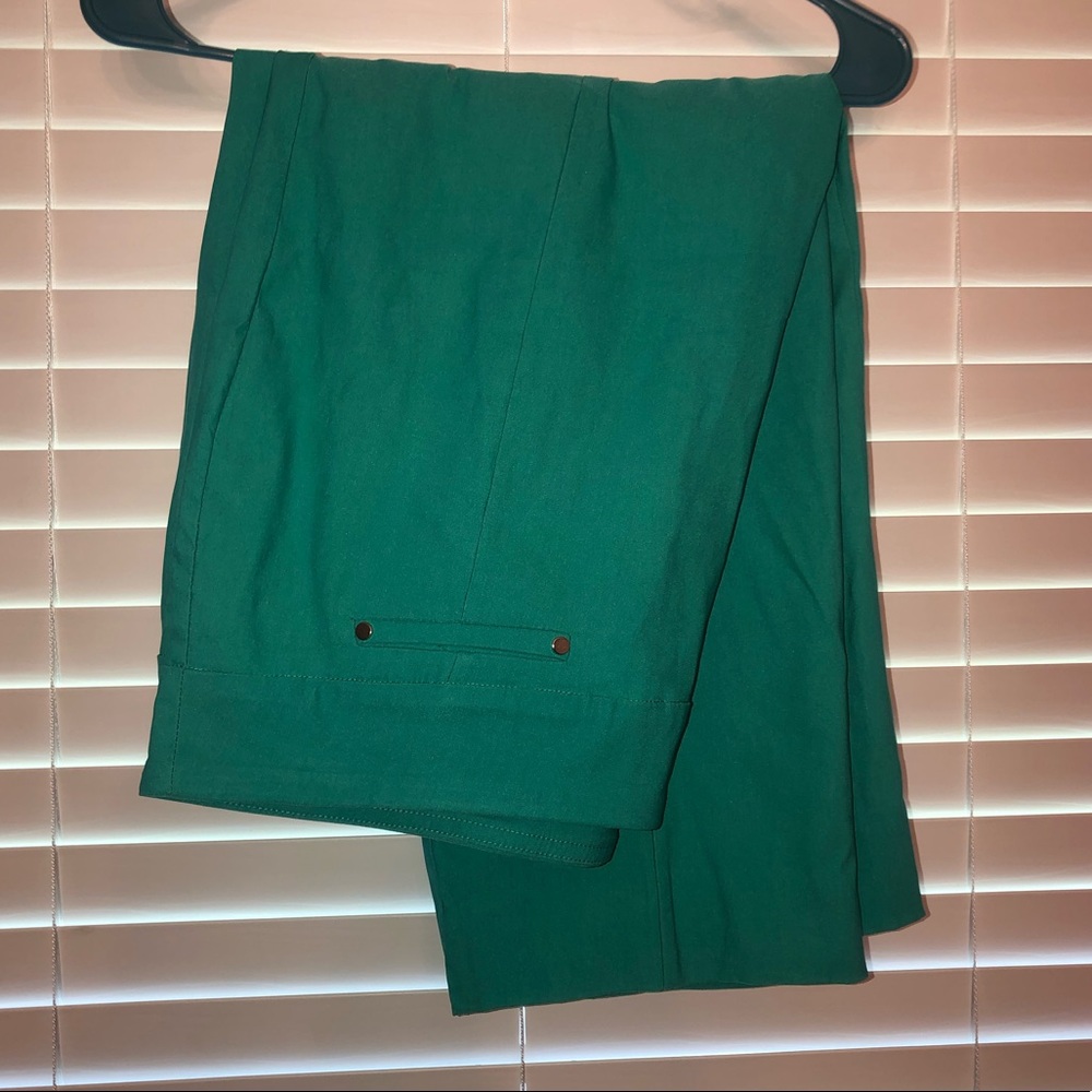 Teal Crop Pants